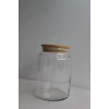 Bambu Kapaklı Cam Kavanoz 800ml