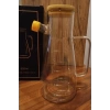 Borosilikat Damlatmaz Bambu Kapaklı Cam Yağlık 900ml