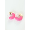 CCB Pembe Gold Çift Renk Küpe