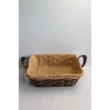 Clk Dıkdörtgen Kumaslı Hasır Sepet 24*25*8,5 1045