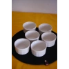 Cooker Suffle Kabı 6lı Beyaz