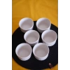 Cooker Suffle Kabı 6lı Beyaz