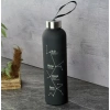 H2O Buzlu Cam Siyah Matara 600l