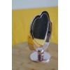 Kalpli Masaüstü Makyaj Aynası Büyüteçli Pembe
