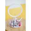 Led Işıklı Yuvarlak Makyaj Aynası Şarj edilebilir 3 Farklı Renk