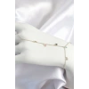 Pirinç Renkli Zirkon Taşlı Sallantılı Yıldızlı Model Gold Renk Kadın Şahmeran