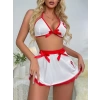 Sana Ne Lazımdı Fantezi Kırmızı Beyaz Fantezi Hemşire Kostümü