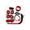 Sana Ne Lazımdı Kırmızı/Siyah İçi Tüylü Deri 7li Harness Set