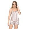 Sana Ne Lazımdı Pudra Saten Babydoll Şort Takımı