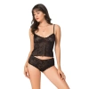 Sana Ne Lazımdı Siyah Jakarlı Babydoll Şort Takımı