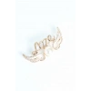 Zirkon Taşlı Metal Broş