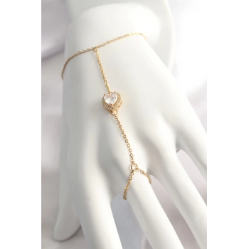 316L Çelik Gold Renk Kalp Model Şahmeran