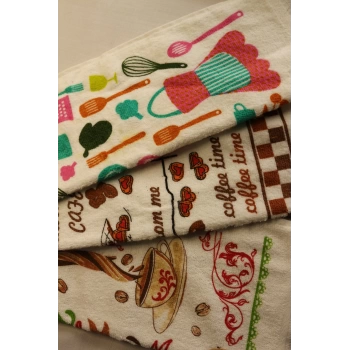Durul 30X50 Baskılı 3Lü Havlu