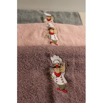 Durul 30X50 Merve Nakışlı 3Lü Havlu