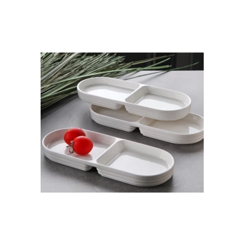 Gönül 3lü 25cm 2 Bölmeli Çerezlik G3497