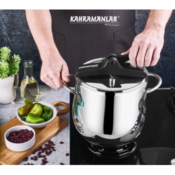 Kahramanlar 5 Litre Platin Klasik Düdüklü Tencere 2131-S