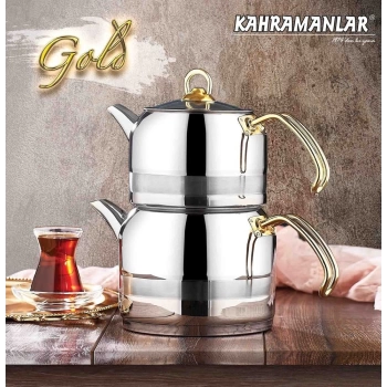 Kahramanlar Enza Mega Çaydanlık Gold Çaydanlık 1019G