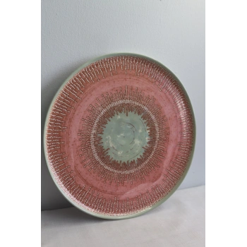 Keramika Ephesus Pembe Servis Tabak 28cm