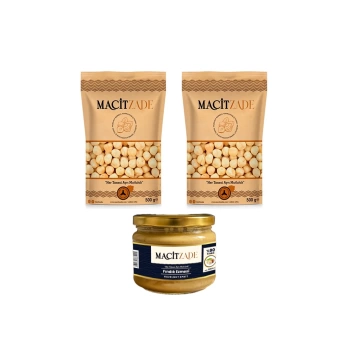 Macitzade Standart Paket (2 Adet 500 gr iç fındık + 1 adet 280 gr fındık ezmesi)