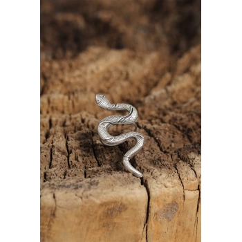 Otantik Yılan Tasarımlı Ayarlamalı Kadın Yüzük