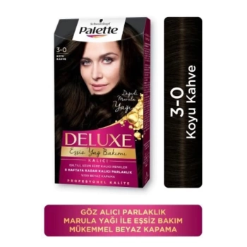 Palette Schwarzkopf Deluxe Kalıcı 3-0 Koyu Kahve Saç Boyası