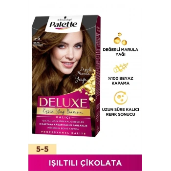 Palette Schwarzkopf Deluxe Kalıcı 5-5 Işıltılı Çikolata Saç Boyası