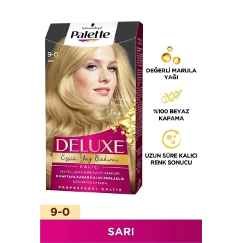 Palette Schwarzkopf Deluxe Kalıcı 9-0 Sarı Saç Boyası