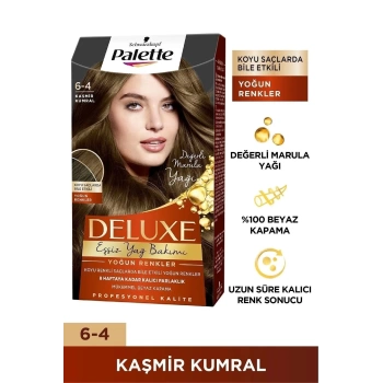 Palette Schwarzkopf Deluxe Yoğun Renkler 6-4 Kaşmir Kumral Saç Boyası