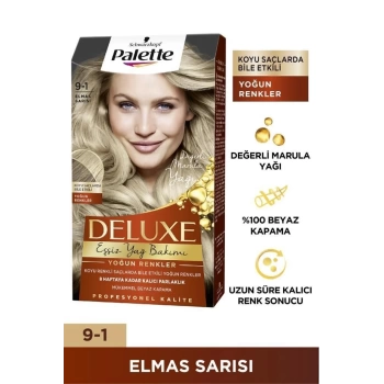 Palette Schwarzkopf Deluxe Yoğun Renkler 9-1 Elmas Sarısı Saç Boyası