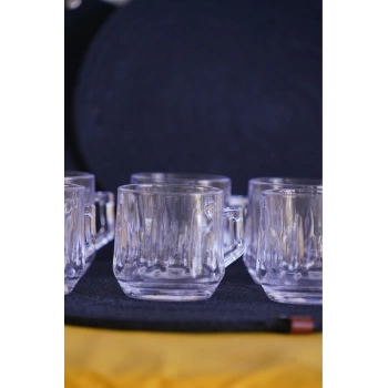 Panayır Home Blinkmax Kulplu Şeffaf 6lı Fincan Bardak GLS-200