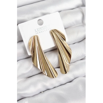 Pirinç Tül Model Gold Renk Kadın Küpe