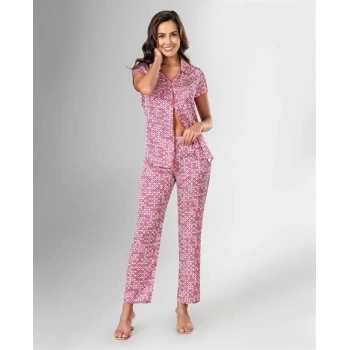 Sana Ne Lazımdı 2li Saten Pijama Takımı