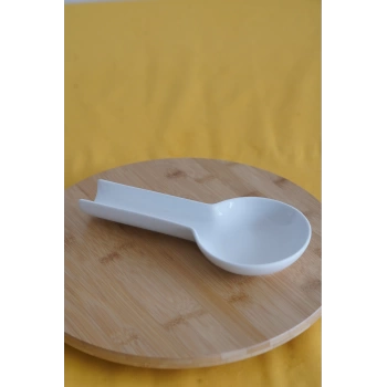 Gönül Beyaz Geniş Kaşıklık Kepçelik 24 cm