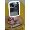 Led Işıklı Kare Makyaj Aynası Şarj edilebilir 3 Farklı Renk