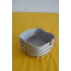 Naturel Kare Çok Amaçlı Organizer Ekmek Ve Meyve Sepeti