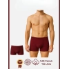 Sana Ne Lazımdı Pamuklu Düz Bordo Renk Erkek Boxer