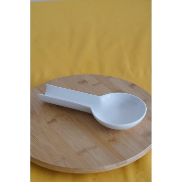 Gönül Beyaz Geniş Kaşıklık Kepçelik 24 cm