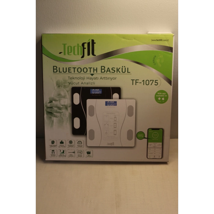 Techfit TF1075 Dijital Baskül Bluethootlu Analizli