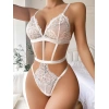 Sana Ne Lazımdı Lastik Detaylı Beyaz Fantezi Body