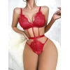 Sana Ne Lazımdı Lastik Detaylı Kırmızı Fantezi Body