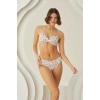 Sana Ne Lazımdı Puantiyeli Şık Desenli Kaplı Bikini Takımı