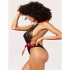 Sana Ne Lazımdı Siyah Transparan Tül Kırmızı Kurdelalı Fantezi Babydoll