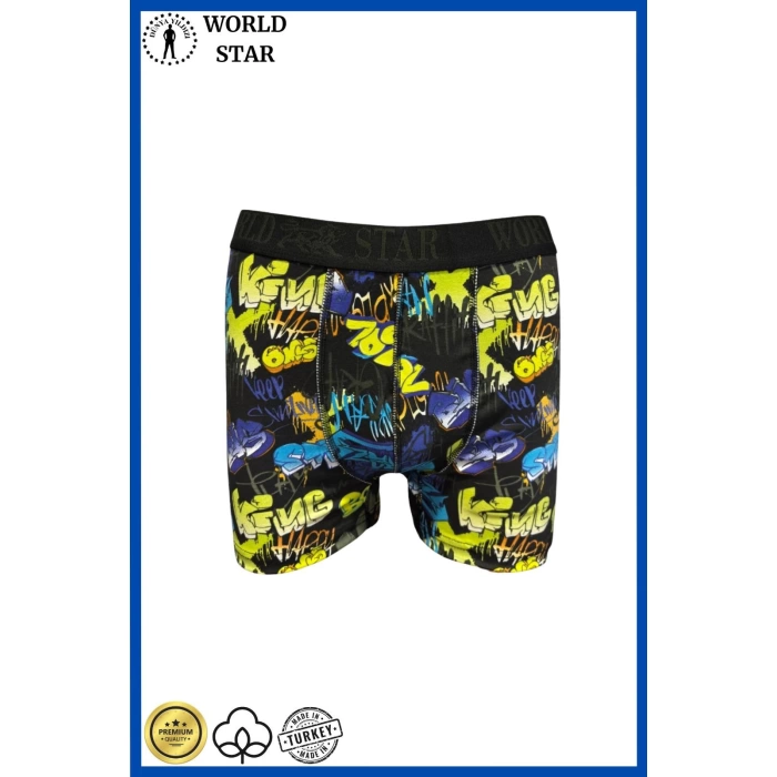 Sana Ne Lazımdı Likralı Pamuklu Renkli Erkek Boxer