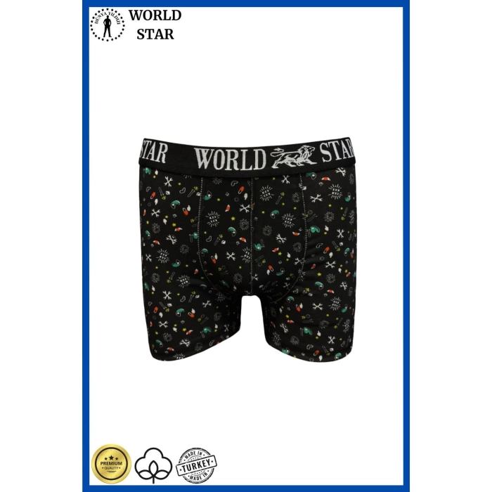 Sana Ne Lazımdı Likralı Pamuklu Renkli Erkek Boxer