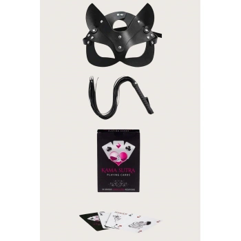 Sana Ne Lazımdı Sexy Görselli Oyun Kartı Kama Sutra Kırbaç Maske Set