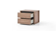 Solid Bedside Table - 2 Drawer