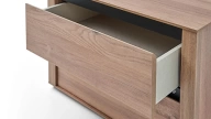 Solid Bedside Table - 2 Drawer