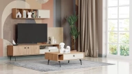 Mayer TV Unit Upper Module - Oak