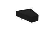 Othello Triangle Ottoman Stool