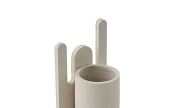 Abstract Ecru Vase